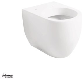 Kerasan "Flo 56" Wc Da Terra Filo Muro Bianco Lucido