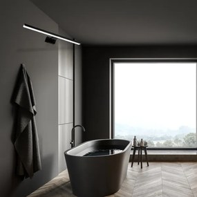 Illuminazione LED per specchio da bagno SHINE BLACK, LED 15W/230V, 80 cm, IP44, nero