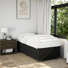 Giroletto A Molle Con Materasso Nero 90x190 Cm İn Tessuto /