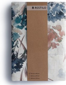 Tenda azzurra/color crema 135x250 cm Flosi – Restilo