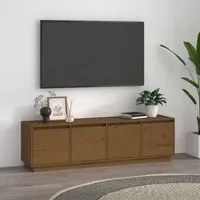 Mobile Porta TV Miele 156x37x45 cm in Legno Massello di Pino cod 11465