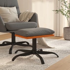 Poggiapiedi Grigio Chiaro 60x60x36 Cm İn Tessuto E Similpelle /