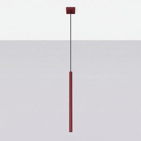 Sollux SL.2121 - Lampadario sospeso PASTELO su cavo 1xG9/8W/230V rosso