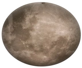 Plafoniera LED moderno Lunar, argento 60x12 cm, luce calda, 3500 lumen TRIO LIGHTING INTER