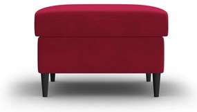 Poggiapiedi rosso con rivestimento in velluto Kyoto – Cosmopolitan Design