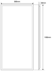 Pannello LED a Sospensione 120x60 88W 130lm/W UGR19 con driver Philips Colore Bianco Freddo 5.700K