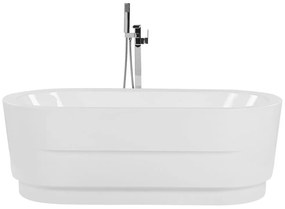 Vasca da bagno bianca freestanding ovale 170 x 80 cm EMPRESA Beliani