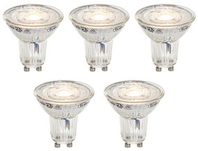 Set di 5 lampadine LED GU10 50mm dimmerabili - Temperatura colore regolabile 2200-3000K, 4.9W 400 lm