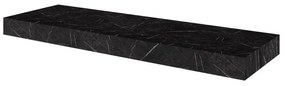 Top per lavabo Neo SENSEA L 151 x H 10 x P 48.5 cm nero stratificato, effetto pietra naturale