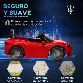 Macchina Elettrica per Bambini con Licenza Maserati Gran Turismo Folgore 12V Grigio...