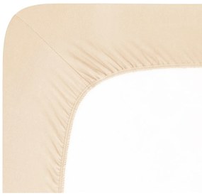 Lenzuolo elasticizzato in jersey beige 200x220 cm Boxspring - Andrea Simone