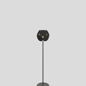 Piantana Moderna Timeo Metallo Nero Led 9W