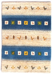Gabbeh Tappeto persiano 120x90 Blu (Iran) Annodato A Mano