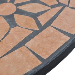 Tavolo da Bistrot Terracotta 60 cm a Mosaico