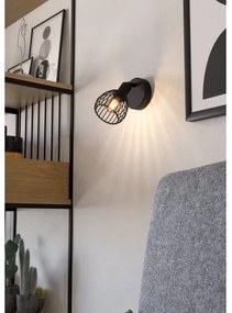 Eglo 901038 - Applique SONNINO 1xE14/40W/230V nero