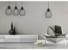 Lampadario a sospensione con filo BRYLANT BLACK 1xE27/60W/230V