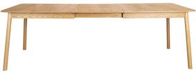 Tavolo da pranzo pieghevole con piano in rovere 90x180 cm Glimps - Zuiver