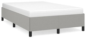 Giroletto Senza Materasso Grigio Chiaro 120x190 Cm İn Tessuto /