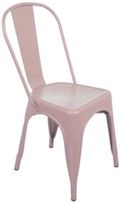 Sedia da giardino in acciaio Soho, seduta in acciaio rosa