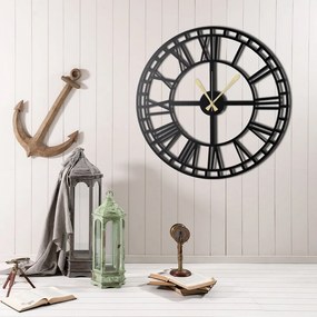 Orologio da parete nero Grecia, ø 50 cm - Bystag