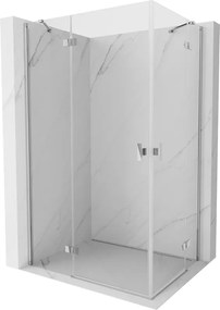 Mexen Mist-H Duo cabina doccia battente sinistra 75 x 70 cm, trasparente, cromo - 8A5-075L-070P-01-00