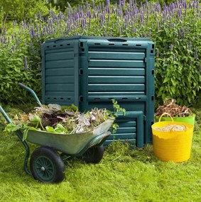 Compostiera da Giardino 300 litri Fadi Composter Verde...