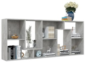 Libreria Grigio Cemento 67x24x161 cm in Legno Multistrato