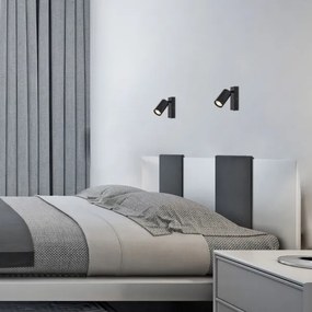 Rabalux 2084 - Faretto da parete SOLO 1xGU10/25W/230V nero