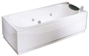 Vasca idromassaggio rettangolare Egeria destra,bianco ,170, 75 cm, 18 bocchette,