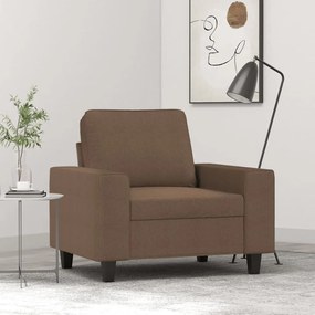 Poltrona Marrone 60 Cm İn Tessuto /