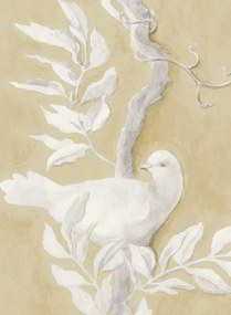 Lewis & Wood Carta da parati Doves - Fawn