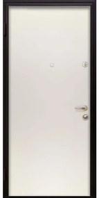 Porta blindata MASTER Hydro All L 80 x H 210 cm in alluminio bianco, apertura spingere a destra, falso telaio incluso