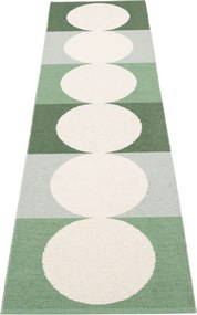 Passatoia da interno/esterno verde/color crema 70x280 cm Otto Herb – Pappelina