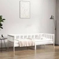 Dormeuse Bianca 90x190 cm in Legno Massello di Pino cod mxl 55853