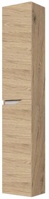 Colonna legno sospesa 2 ante con maniglia a gola H160 GRACE2 Quercia Naturale