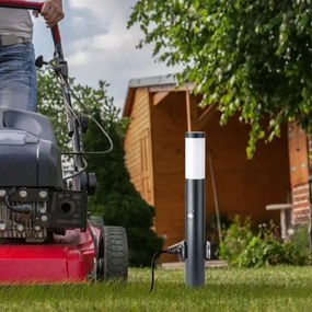 Lampada da esterno con sensore e 2 prese 1xE27/60W/230V IP44 60cm antracite