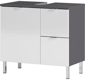 Mobile bianco-grigio sotto il lavabo 60x56 cm Mauresa - Germania
