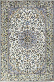 Kashan Tappeto 400x270 Beige (Iran) Annodato A Mano