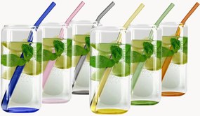 Bicchieri in vetro borosilicato con cannuccia Vibra 12 pz