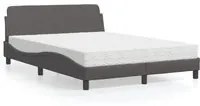 Letto con Materasso Grigio 140x190 cm in Similpelle 3208400