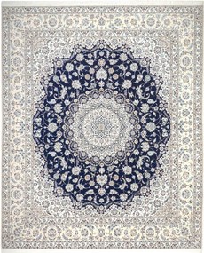 Nain Tappeto persiano 250 x 310 Blu (Iran) Annodato A Mano