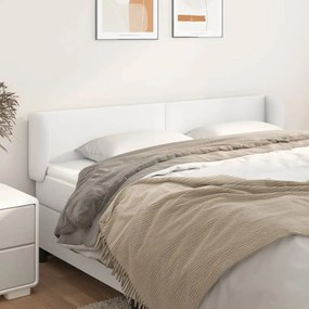 Testiera Ad Orecchio Bianca 163x23x78/88cm İn Similpelle /