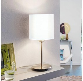 Eglo 54744 - Lampada da tavolo ANADIA 1xE14/40W/230V bianco/cromo opaco