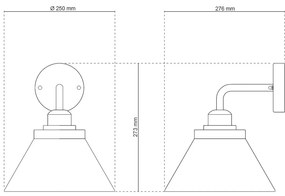 Applique E27 Bianca IP54 per Esterni - Serie FOCUS