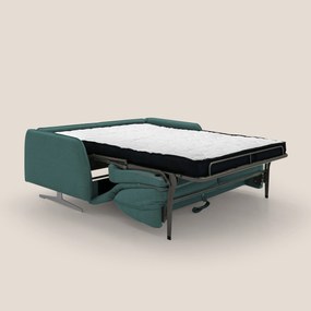 Texas Divano letto matrimoniale moderno in tessuto impermeabile T19 petrolio