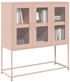Credenza Rosa 100,5x39x107 Cm İn Acciaio Laminato A Freddo /