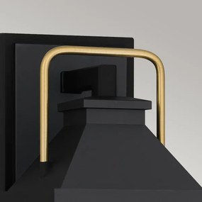 Quoizel QZ-BUCKLEY-S-MBK - Applique da esterno S BUCKLEY 1xE27/40W/230V IP44