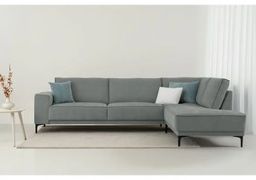 Divano angolare in grigio scuro (con penisola a destra) Copenhagen – Scandic