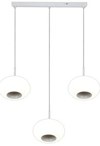 Lampadario LED design Silvia bianco 1760 lumen, NOVECENTO