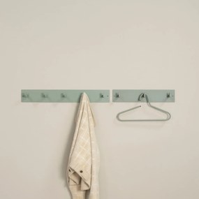 Attaccapanni da parete verde polveroso in metallo 70 cm Leatherman – Spinder Design